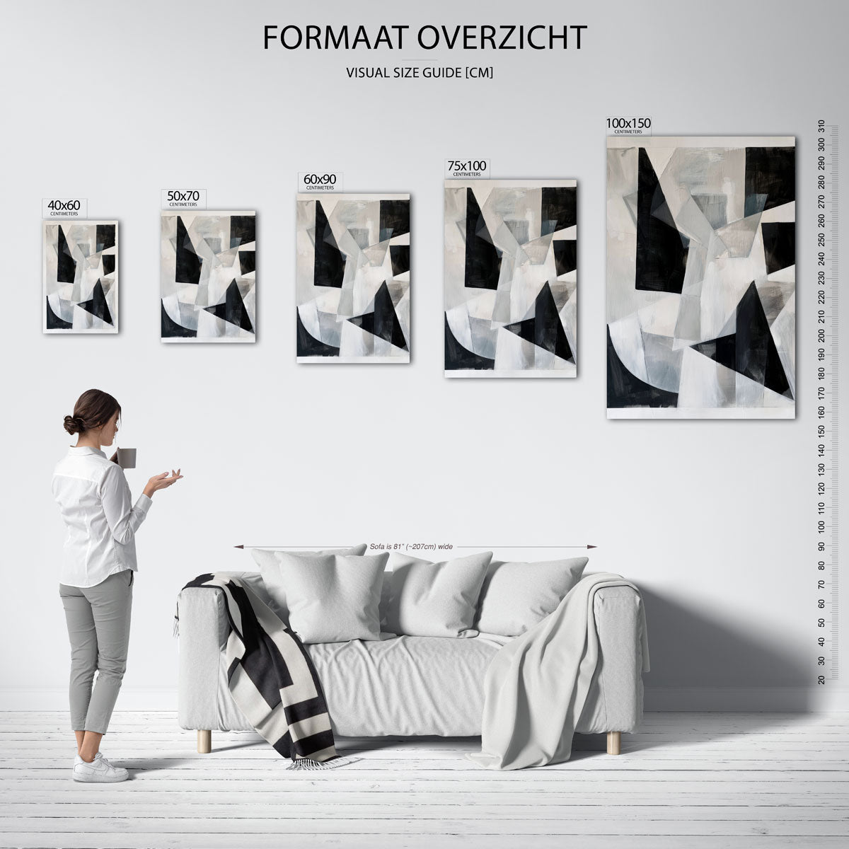 Geometrische vormen Kunstwerk