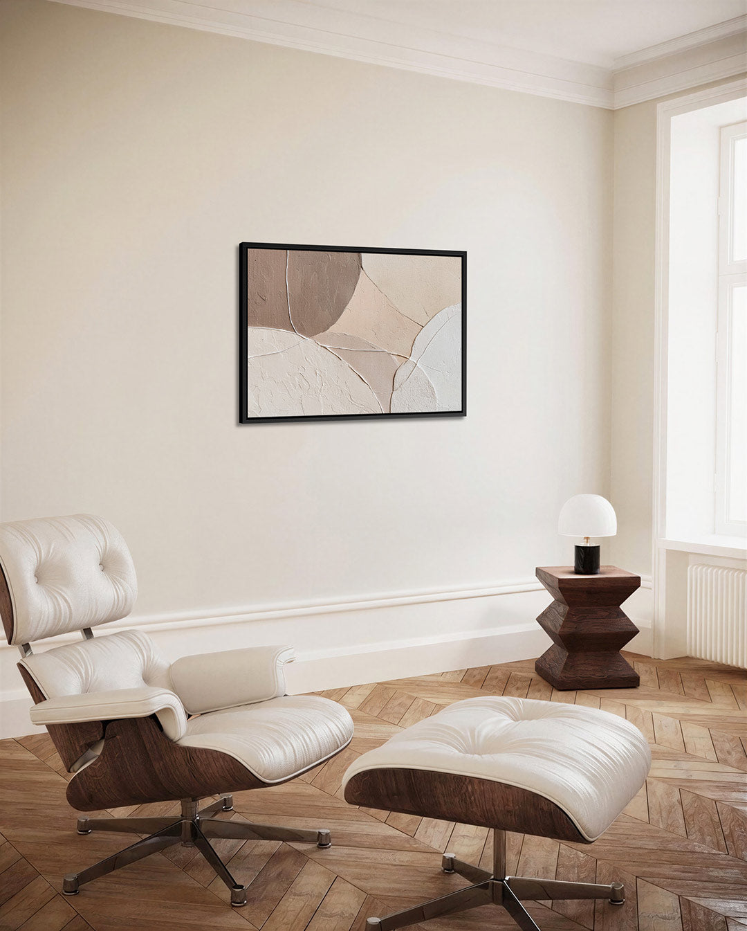 Organische vormen compositie Kunstwerk