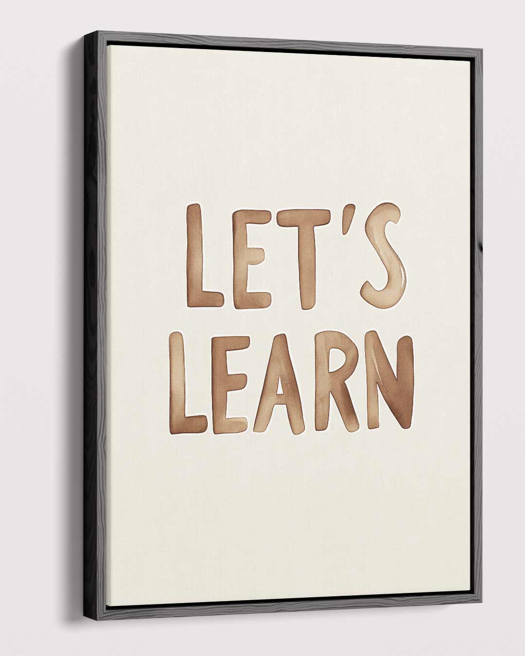 Let's Learn Inspirerende Poster Kunstwerk-canvas-dibond-plexiglas-wanddecoratie-WallArtistic