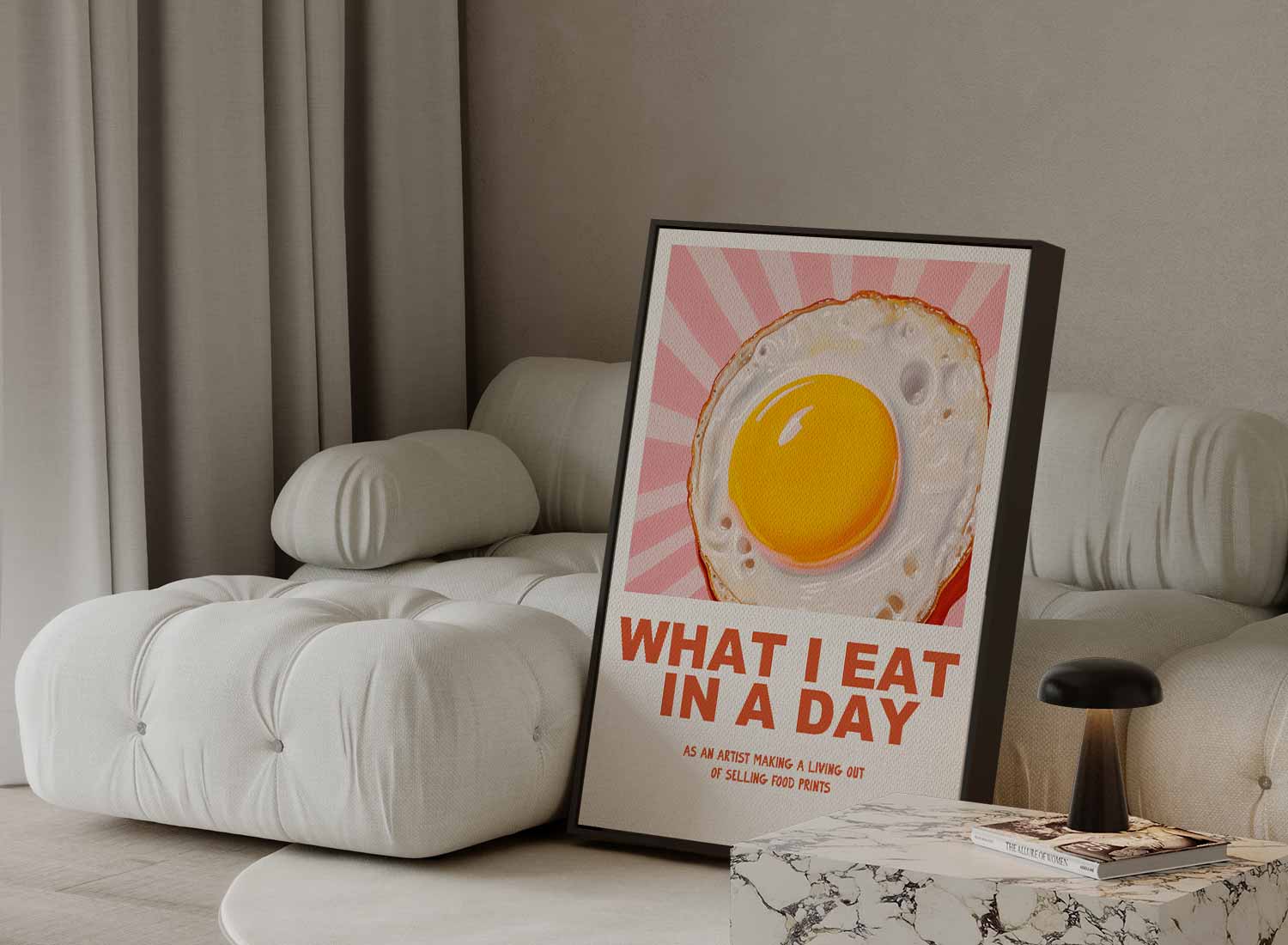 Sunny Side Up Delight Kunstwerk-canvas-dibond-plexiglas-wanddecoratie-WallArtistic