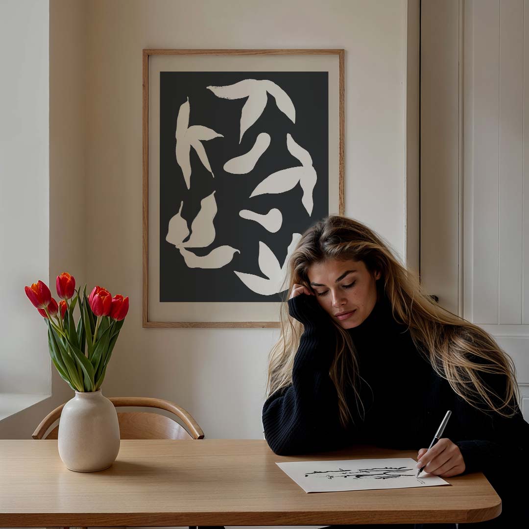 Abstracte Botanische Kunstposter-WallArtistic