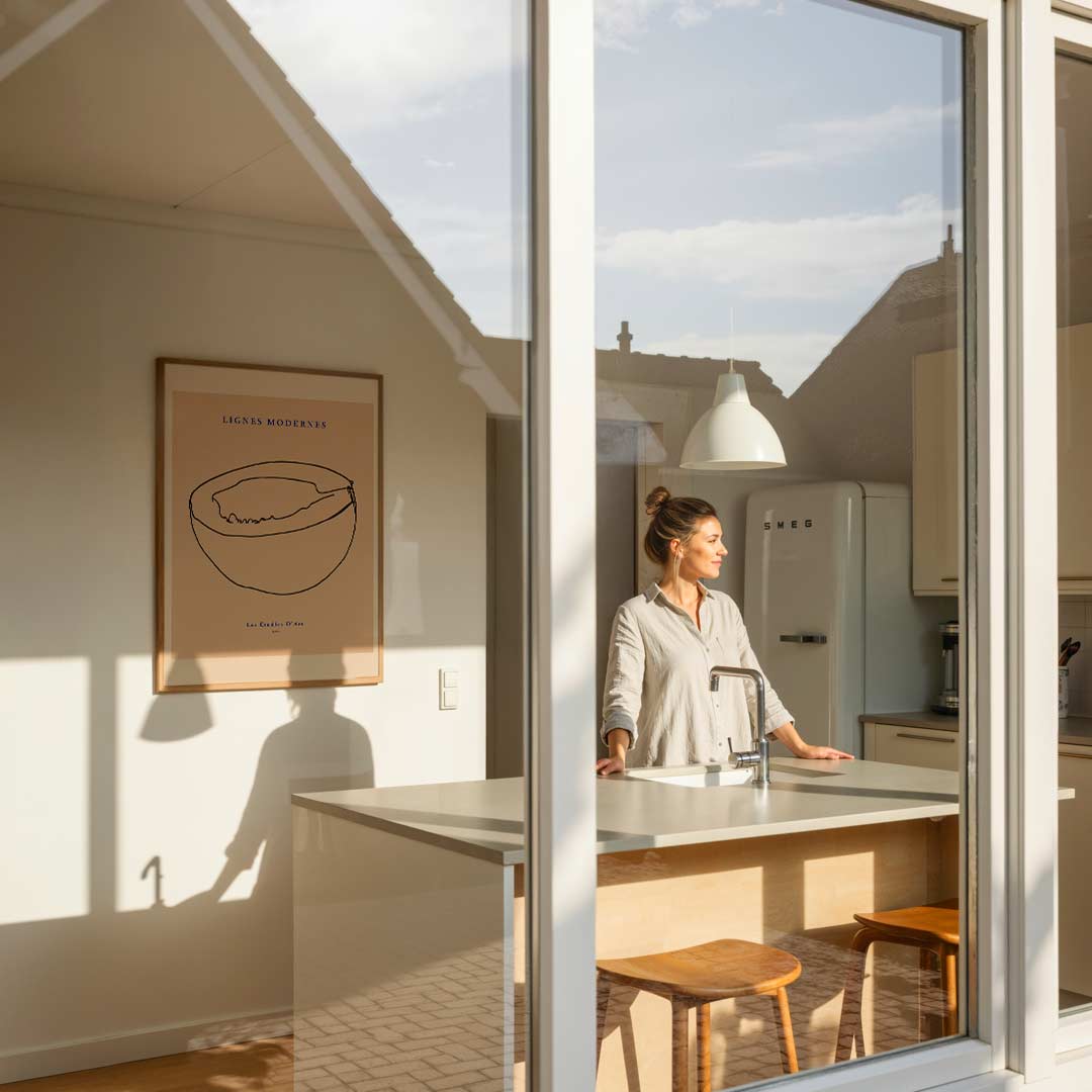 Moderne Lijnen Kunstposter-WallArtistic