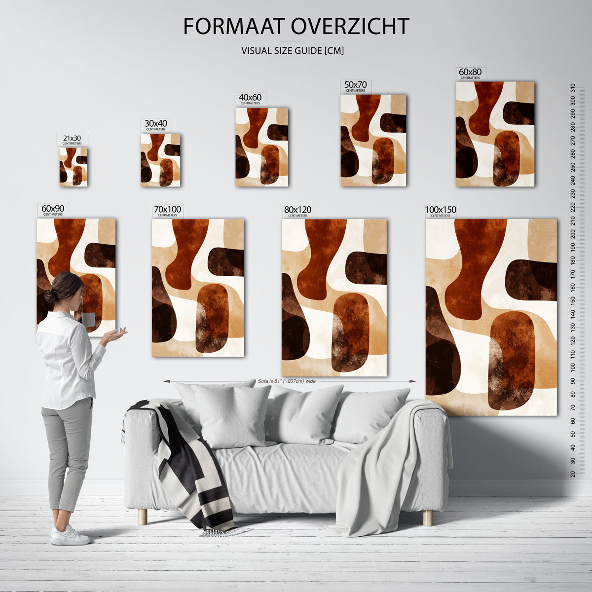 Abstracte vormen Poster
