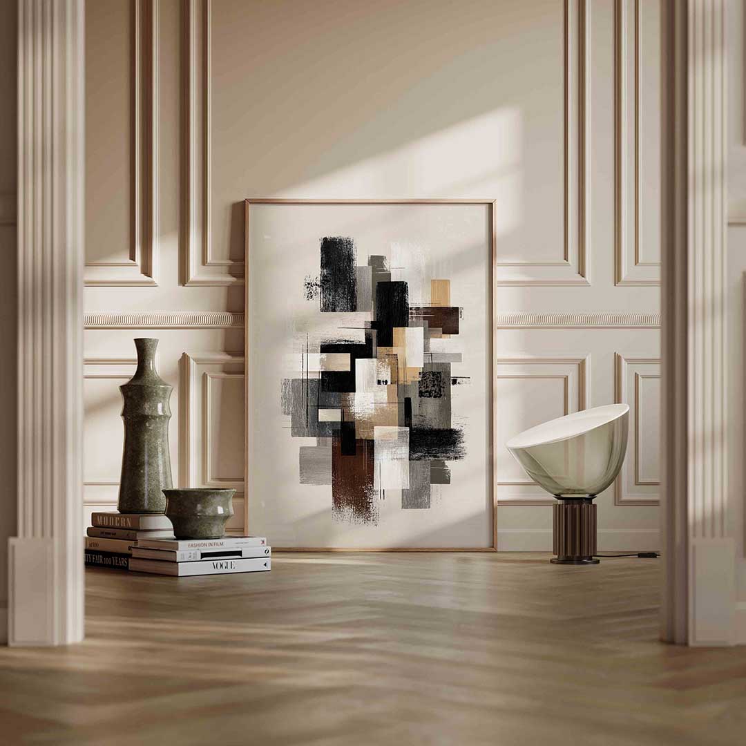 Abstracte rechthoeken Poster
