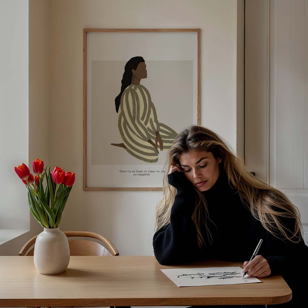 Inspirerende Vrouwelijke Energie Poster-WallArtistic