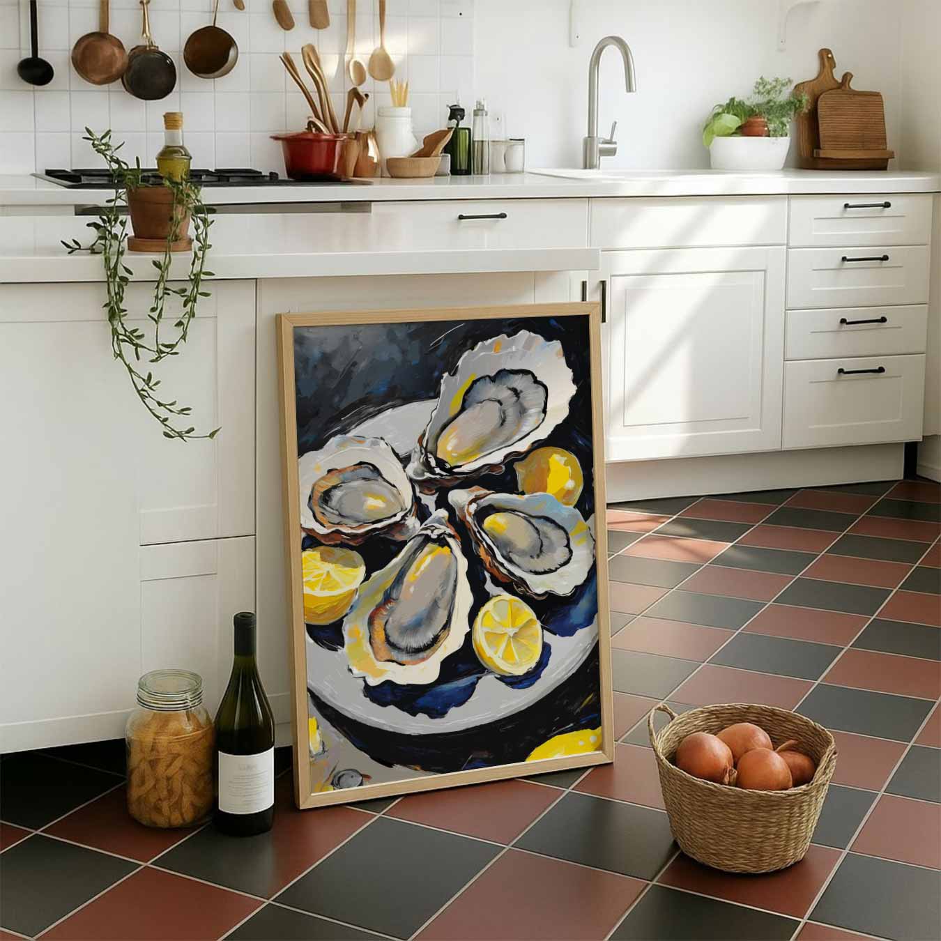 Verleidelijke Zeevruchten Illustratie Poster-WallArtistic