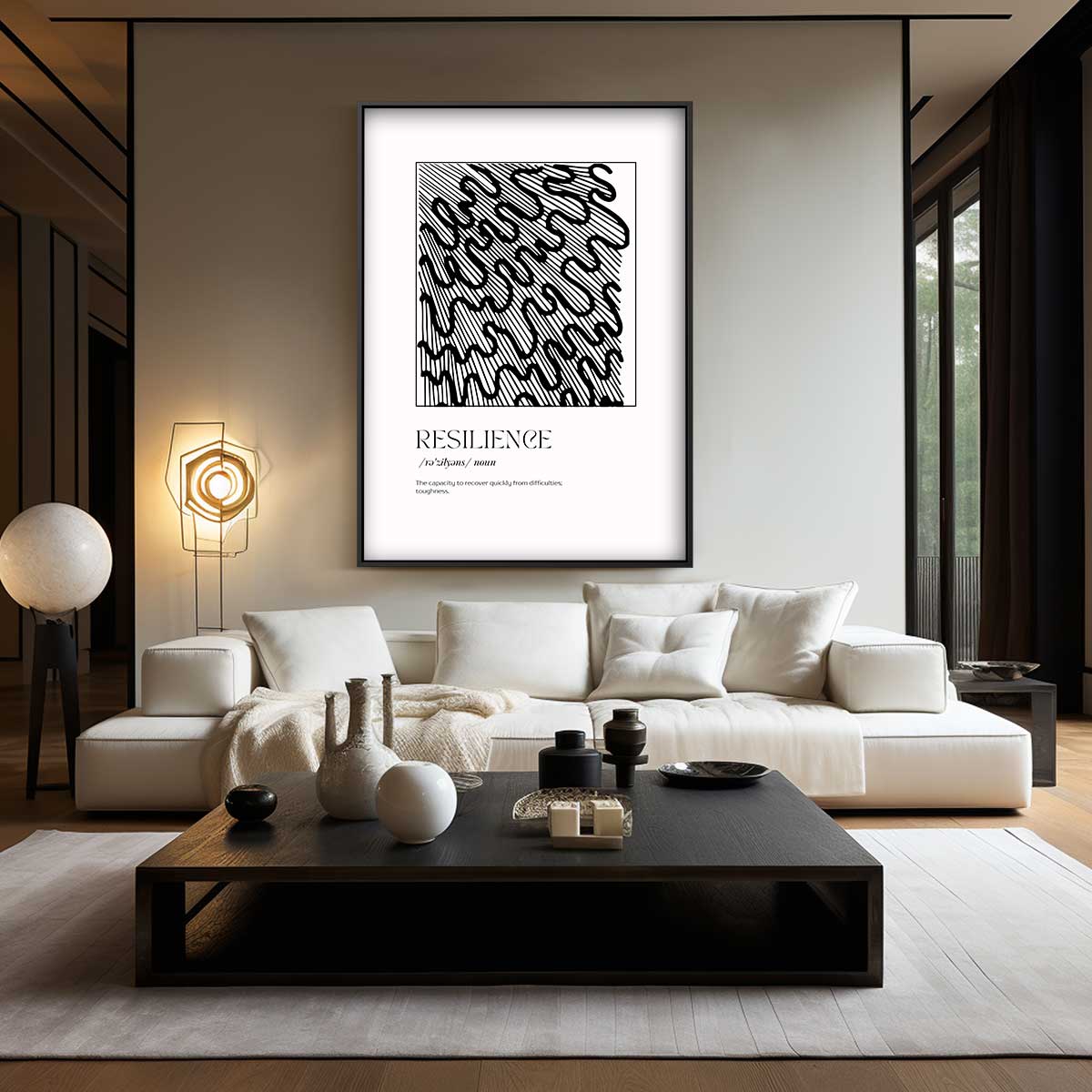 Resilience Krachtpatroon Kunstwerk-canvas-dibond-plexiglas-wanddecoratie-WallArtistic