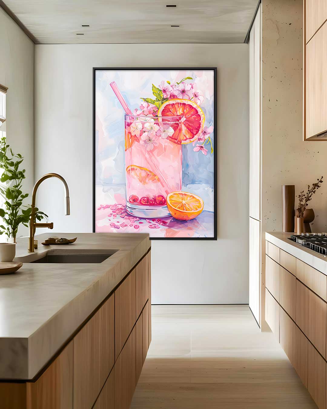 Verfrissende Citrus Illusie Kunstwerk-canvas-dibond-plexiglas-wanddecoratie-WallArtistic