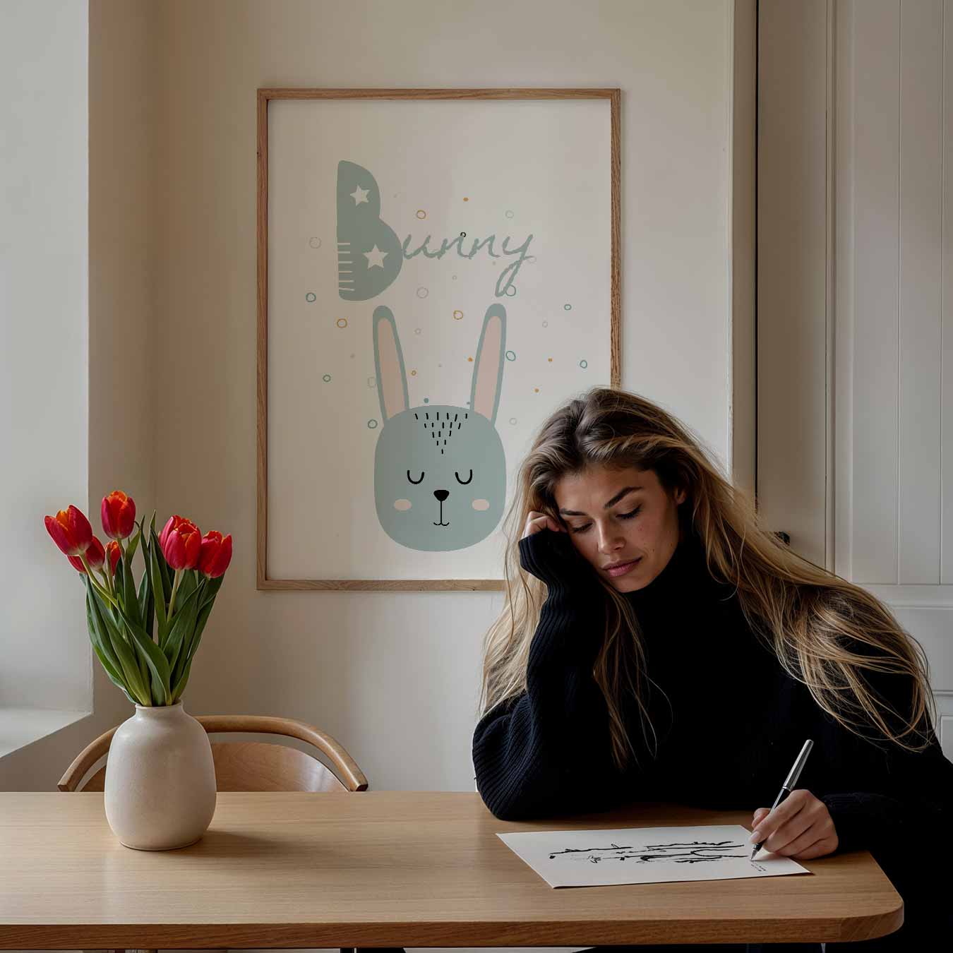 Schattige Konijnenposter