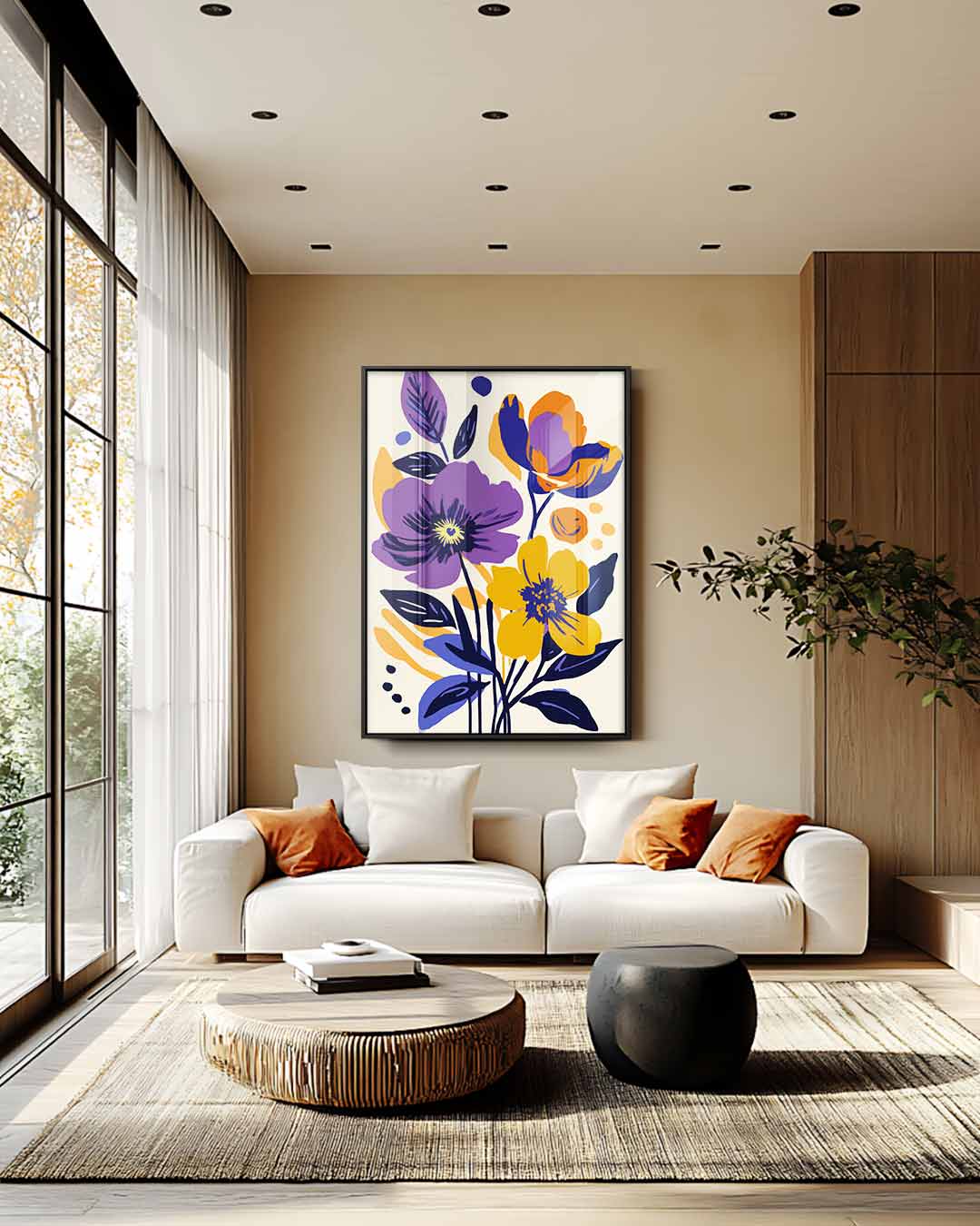 Bloemenpracht in Kleuren Kunstwerk-canvas-dibond-plexiglas-wanddecoratie-WallArtistic