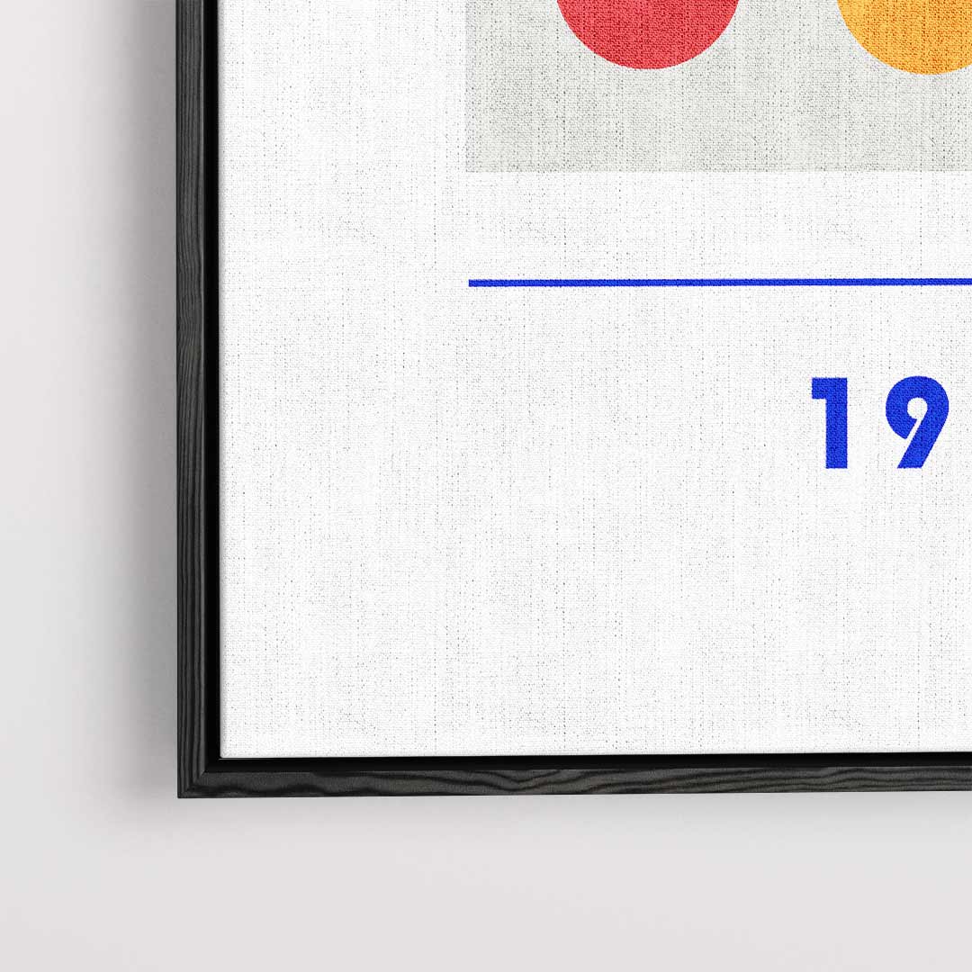 Kleurrijke Bauhaus Herinnering Kunstwerk-canvas-dibond-plexiglas-wanddecoratie-WallArtistic