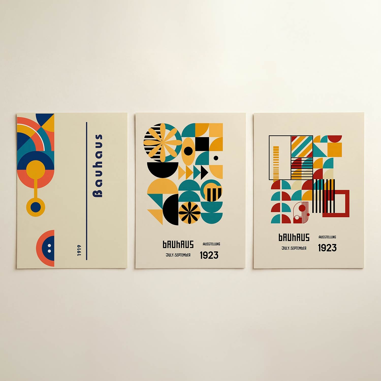 Vorm en kleurenspel Posterset
