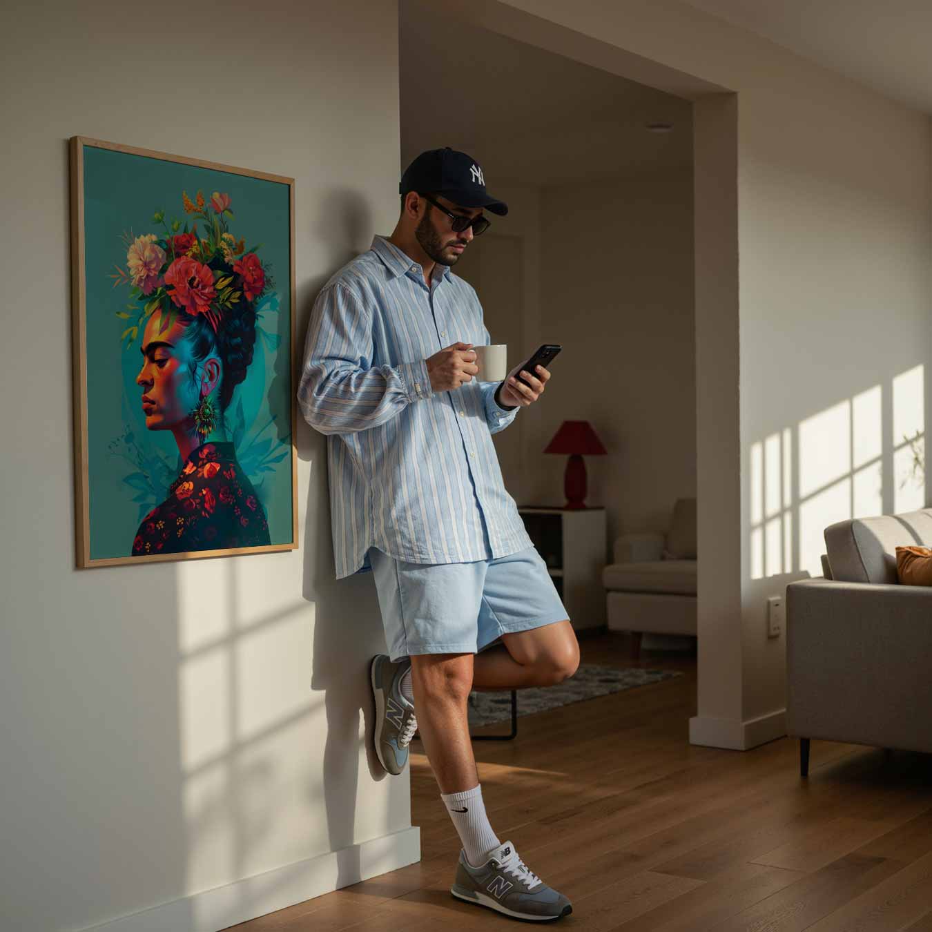 Bloemenportret Poster-WallArtistic