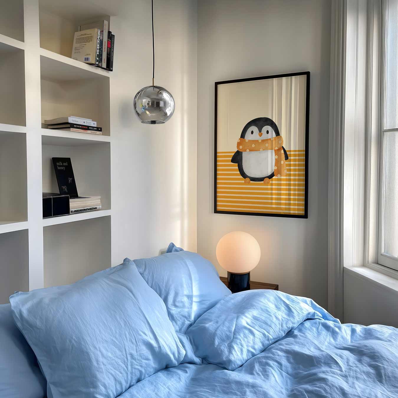Schattige Pinguïn Illustratie Poster