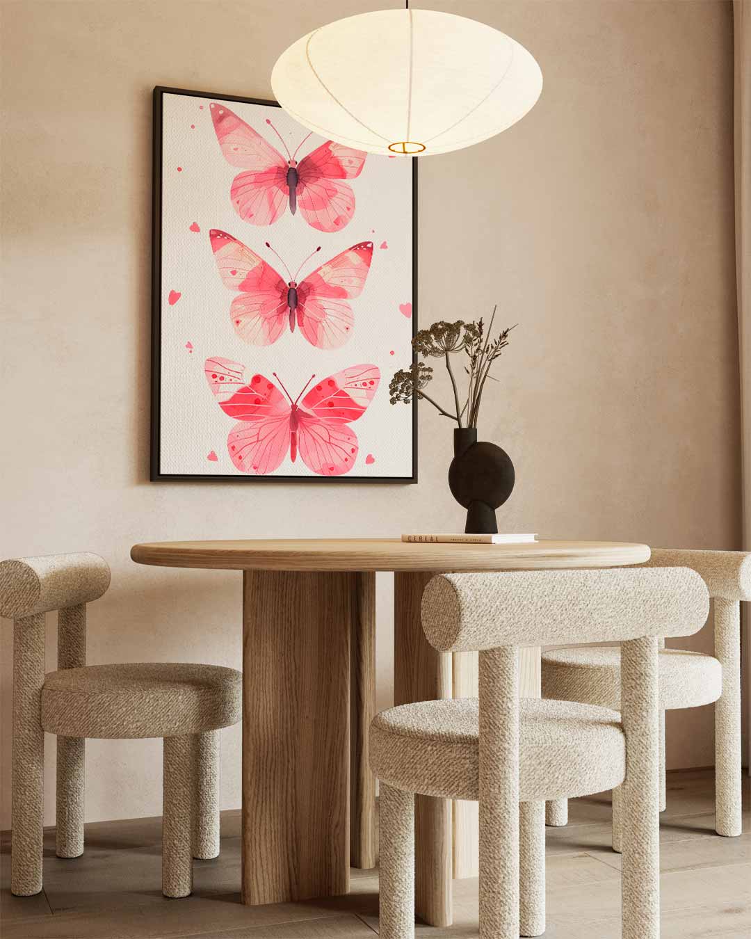 Vlinder Liefde Kunstwerk-canvas-dibond-plexiglas-wanddecoratie-WallArtistic