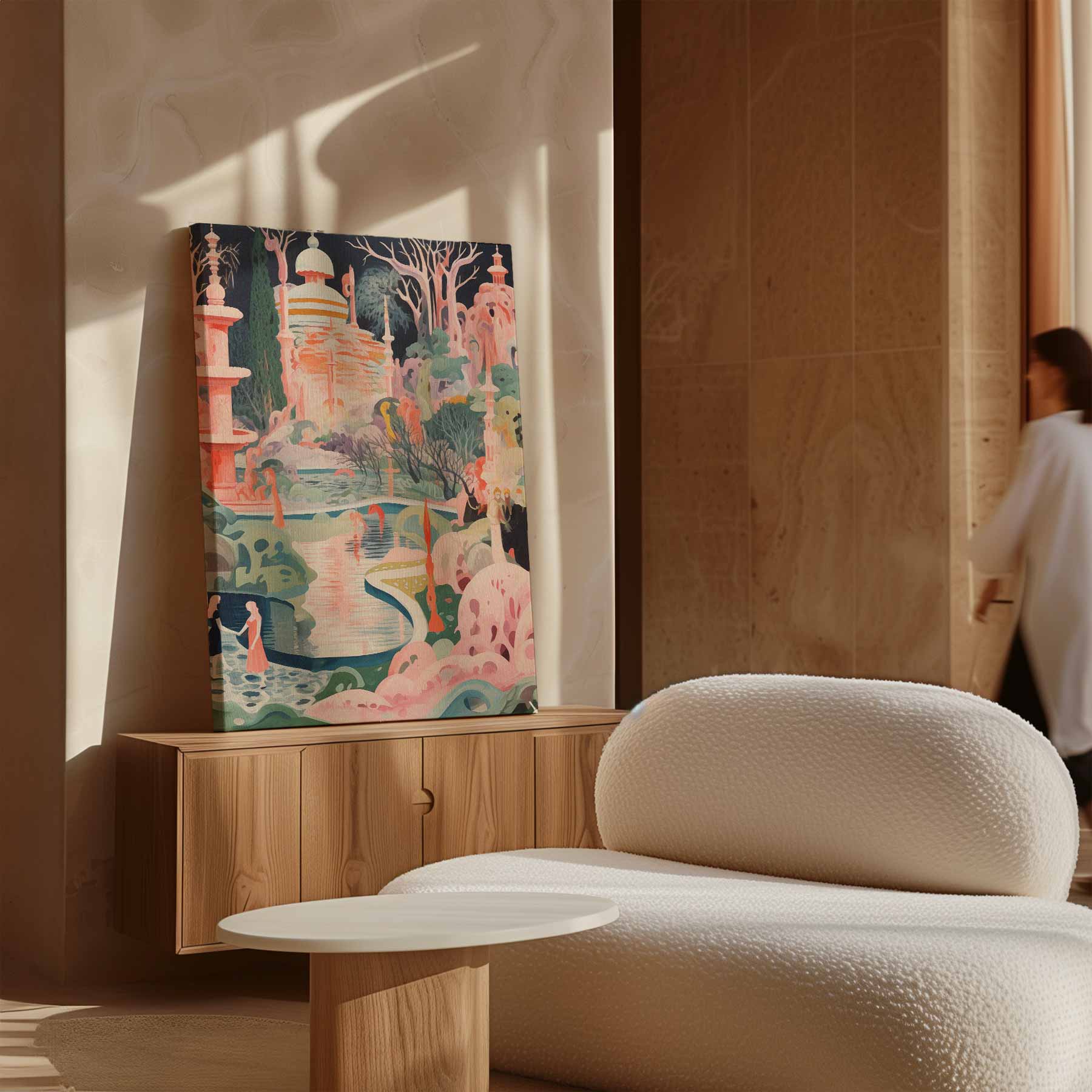 Droomachtig Fantasielandschap Kunstwerk-canvas-dibond-plexiglas-wanddecoratie-WallArtistic