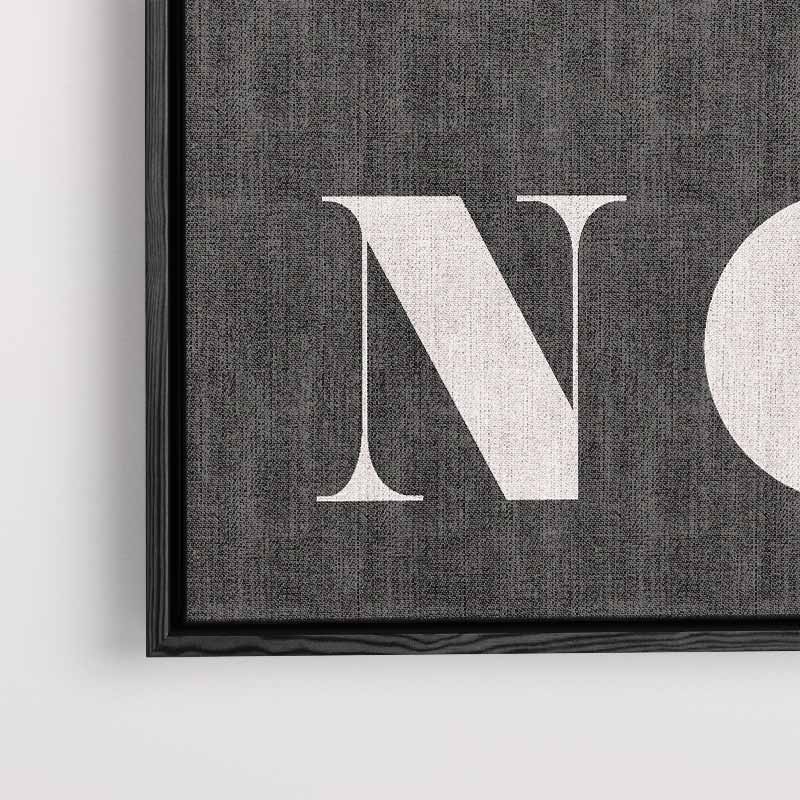 OH NO Typografie Art Kunstwerk-canvas-dibond-plexiglas-wanddecoratie-WallArtistic
