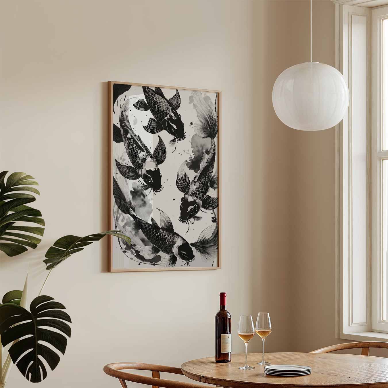 Zen Koi Karper Poster-WallArtistic