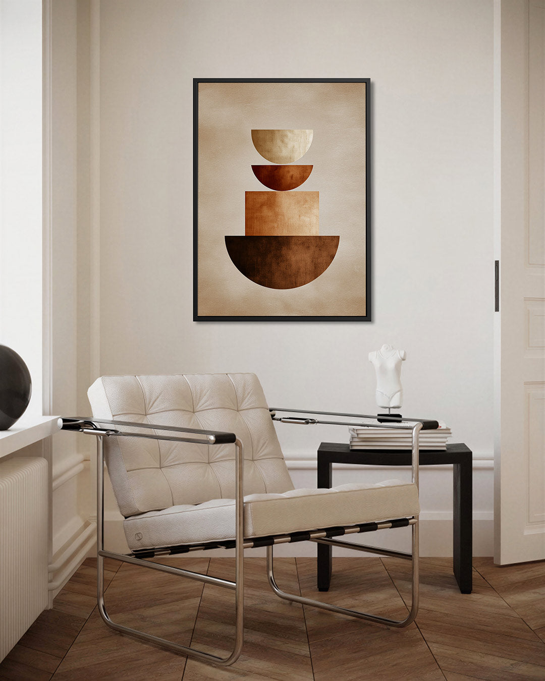 Geometrische vormen compositie Kunstwerk
