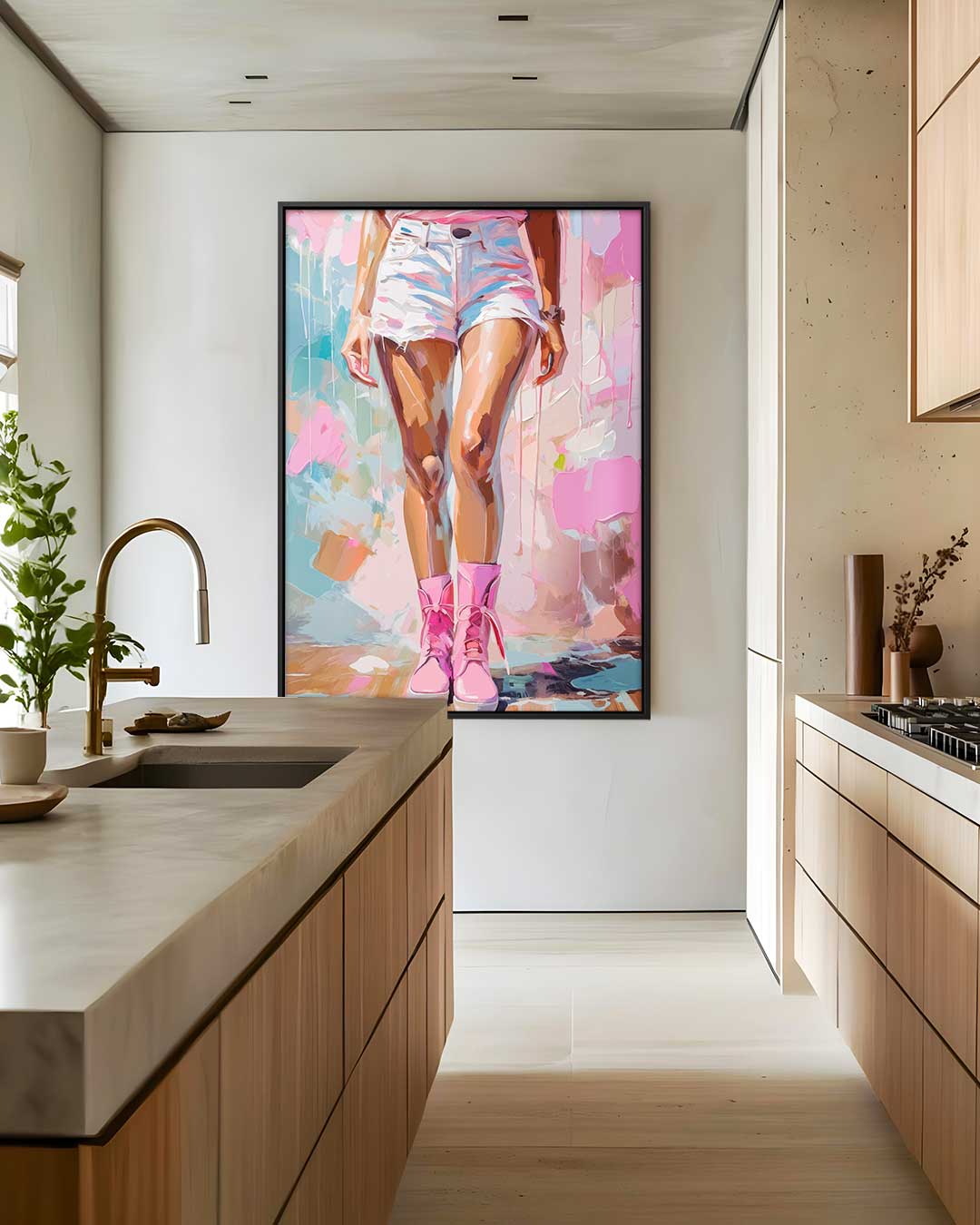 Stijlvolle Street Art Vibes Kunstwerk-canvas-dibond-plexiglas-wanddecoratie-WallArtistic