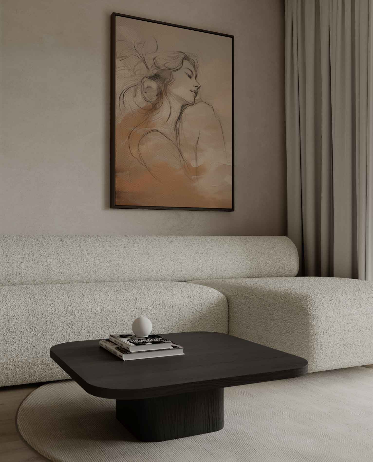 Dromerige Sereniteit Kunstwerk-canvas-dibond-plexiglas-wanddecoratie-WallArtistic