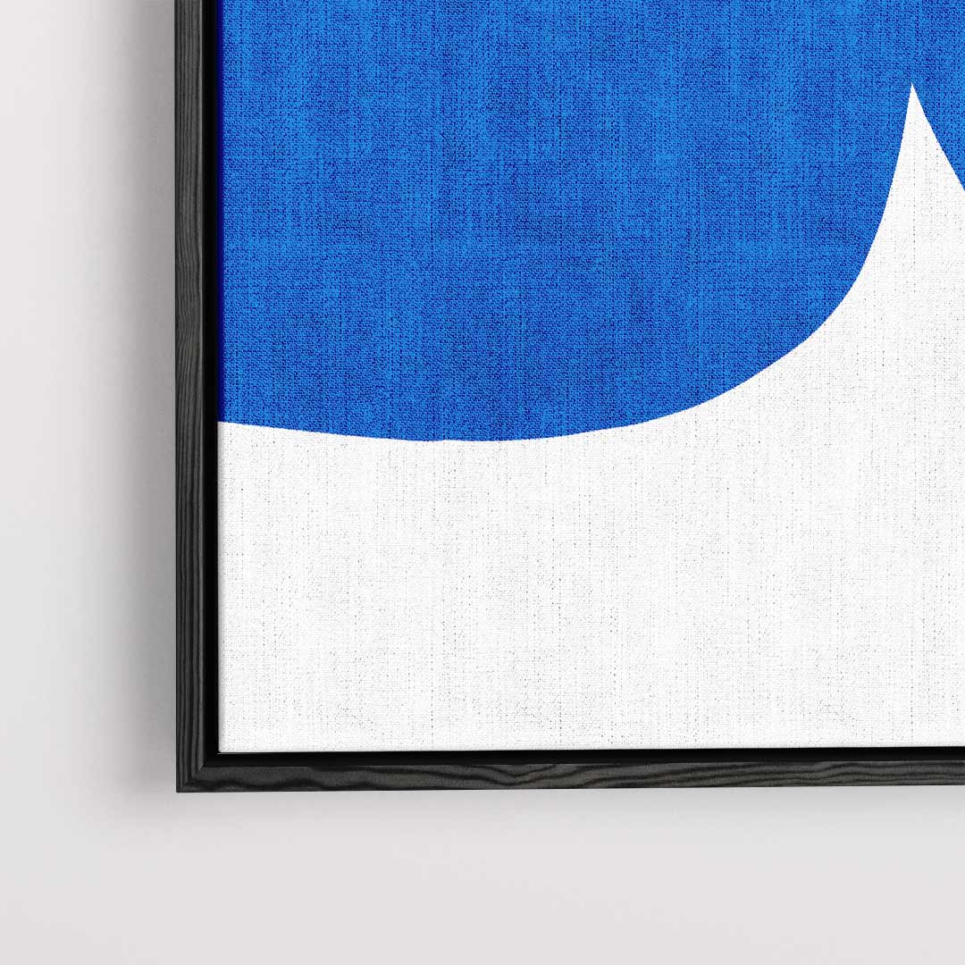 Dans van de Blauwe Lijnen Kunstwerk-canvas-dibond-plexiglas-wanddecoratie-WallArtistic