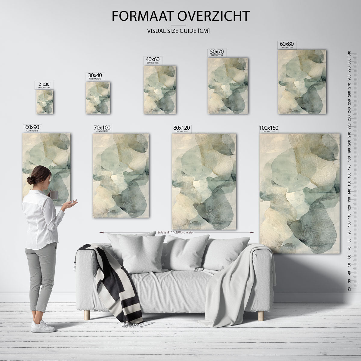 Abstracte vormen Poster