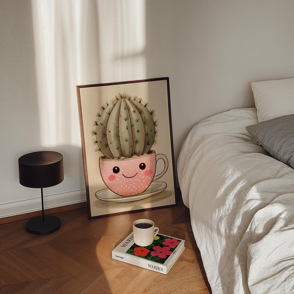 Schattige Cactus Kopje Poster