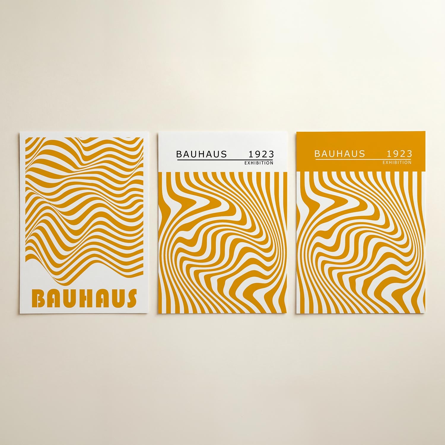 Golvend lijnenspel Posterset