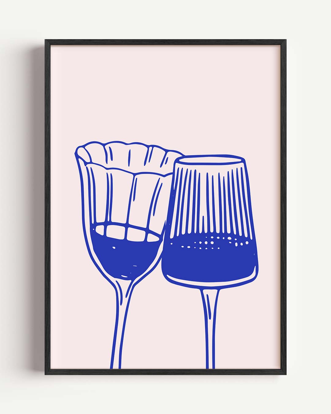 Stijlvolle Glasillustratie Poster-WallArtistic