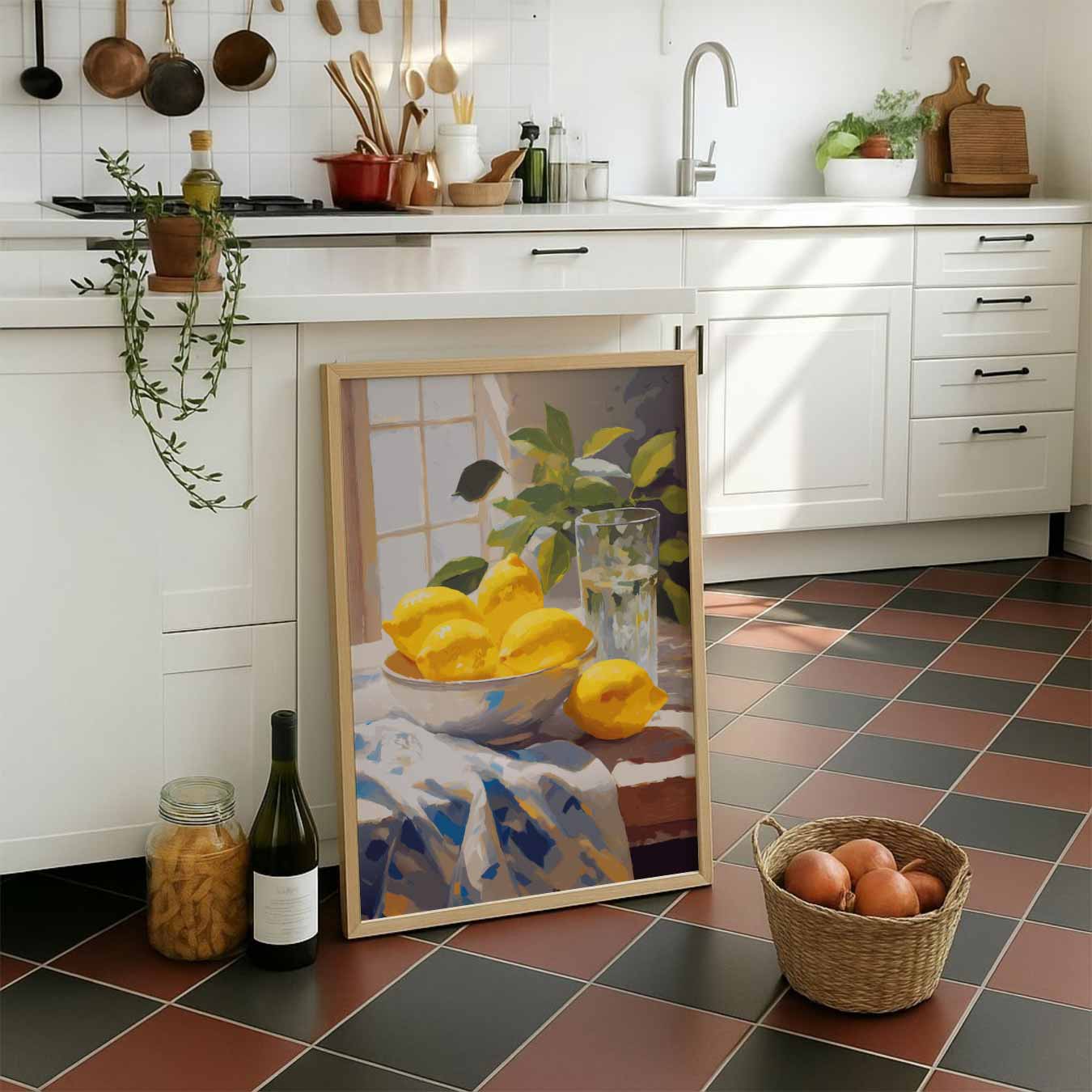 Zomerse Citroenverfrissing Poster-WallArtistic