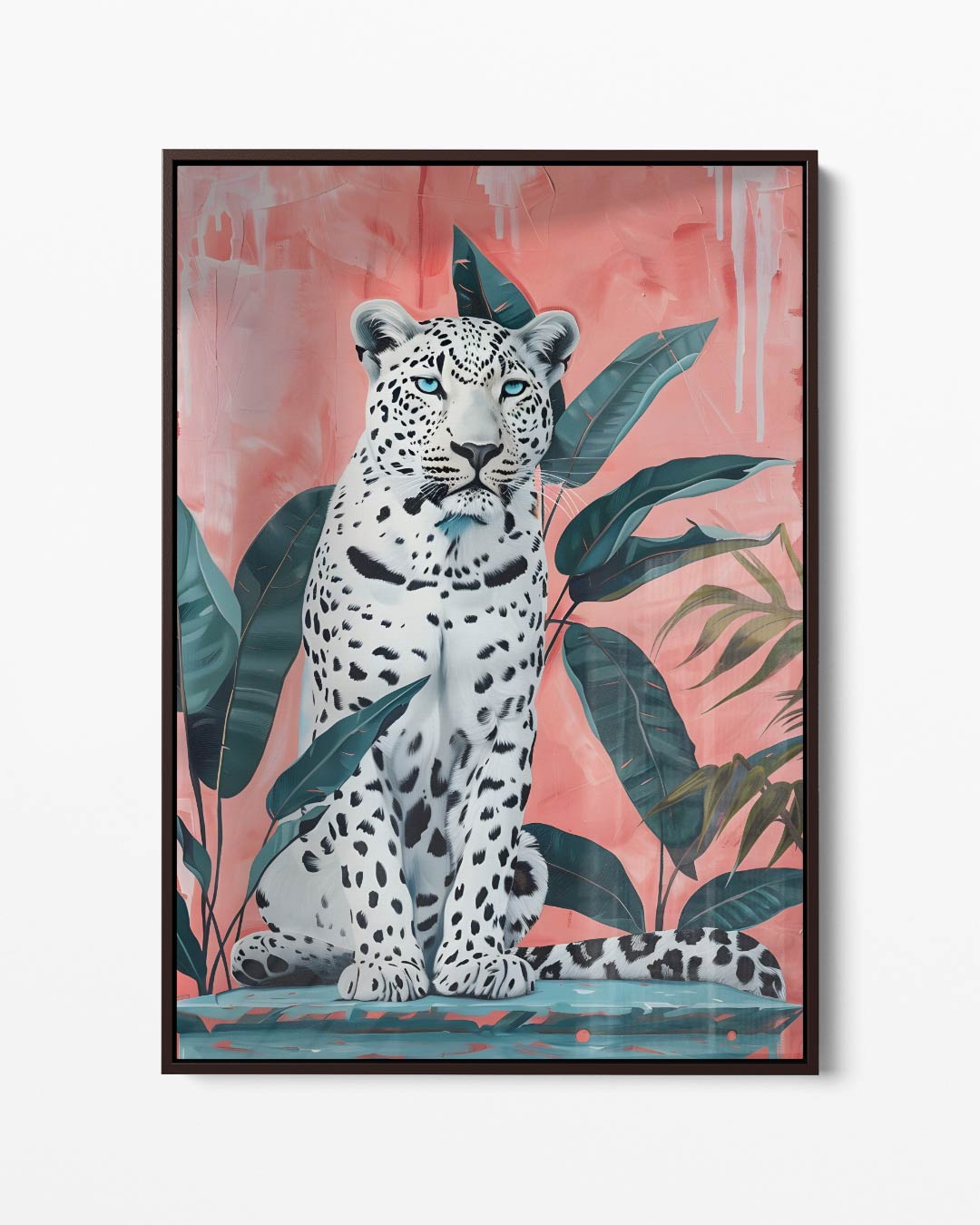 Elegante Luipaard in Jungle Kunstwerk-canvas-dibond-plexiglas-wanddecoratie-WallArtistic