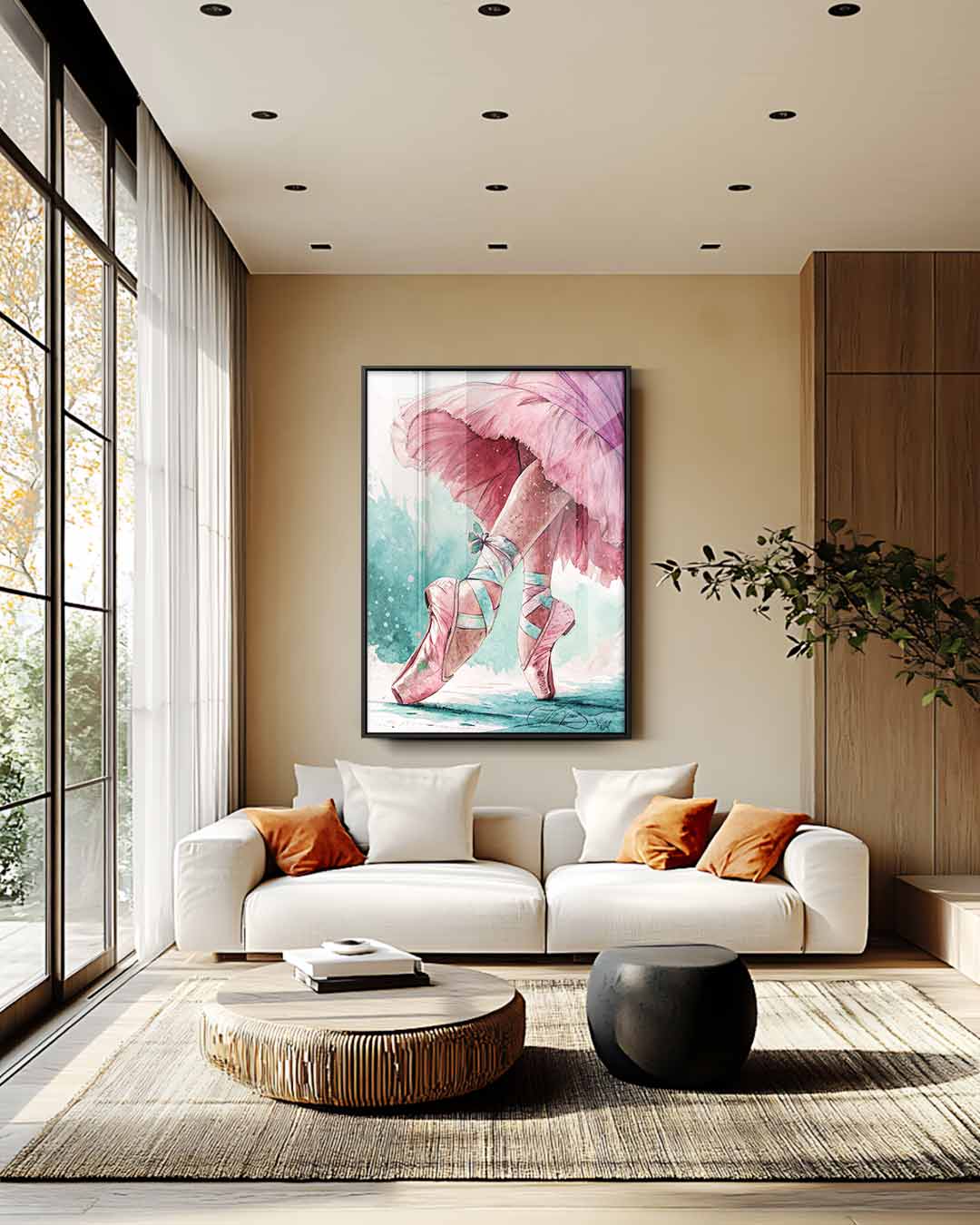 Elegantie in beweging Kunstwerk-canvas-dibond-plexiglas-wanddecoratie-WallArtistic