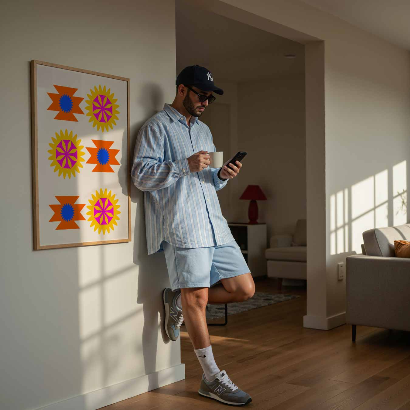 Kleurrijke Bloemenexplosie Poster-WallArtistic