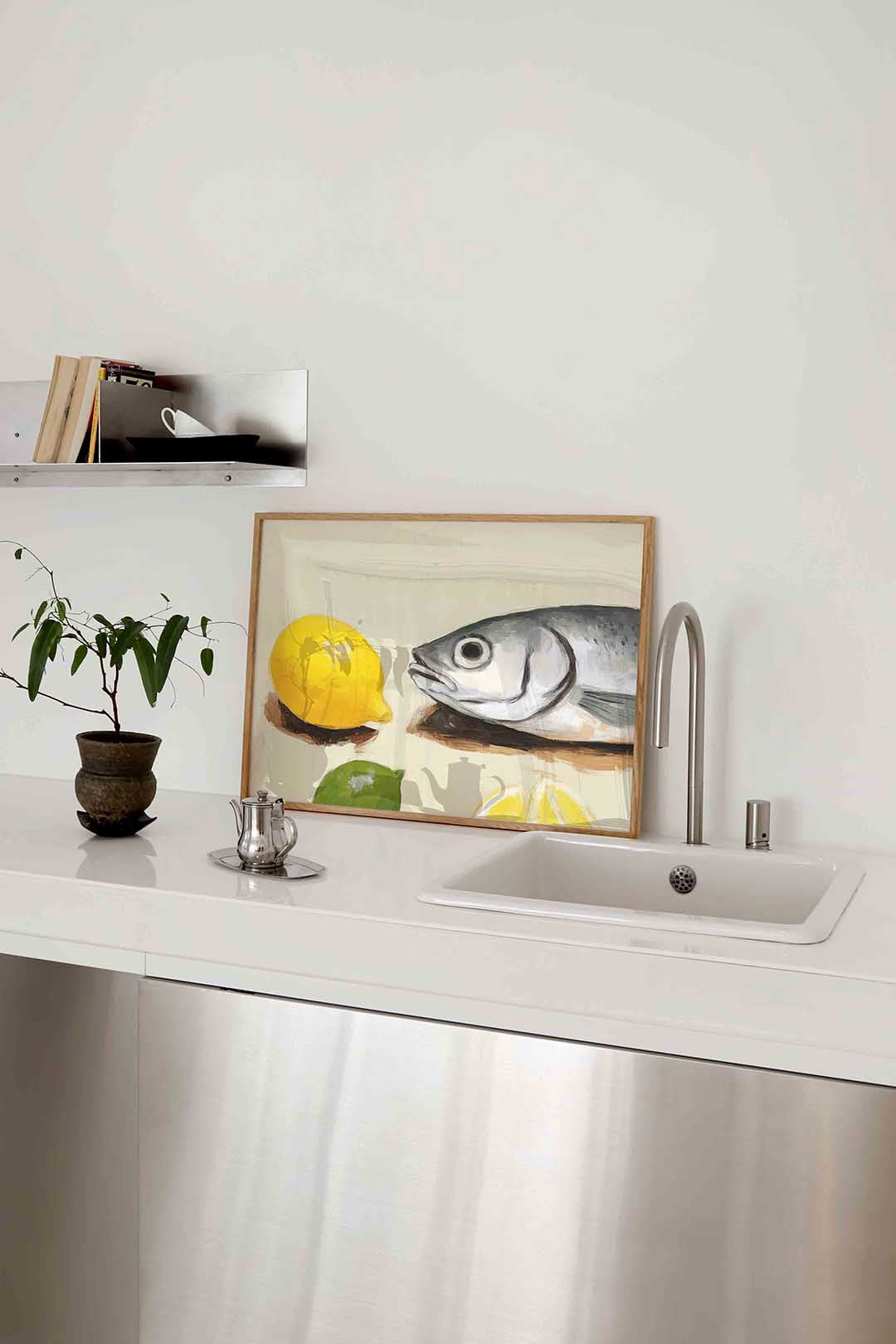 Vis en citrus Poster