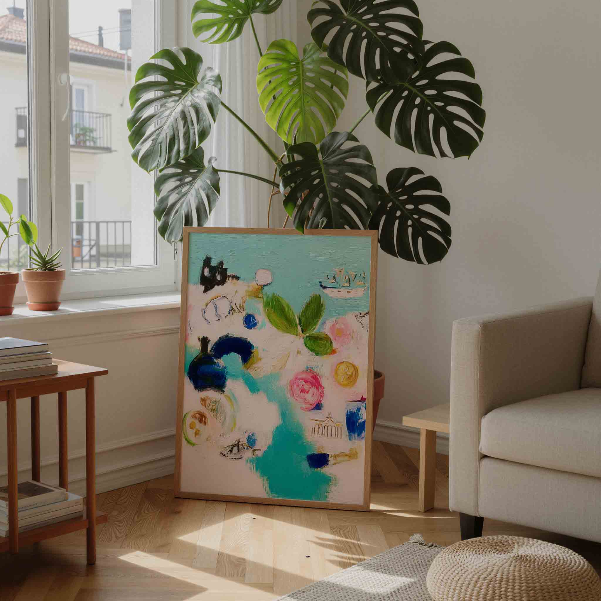 Abstracte vormen en kleuren Poster