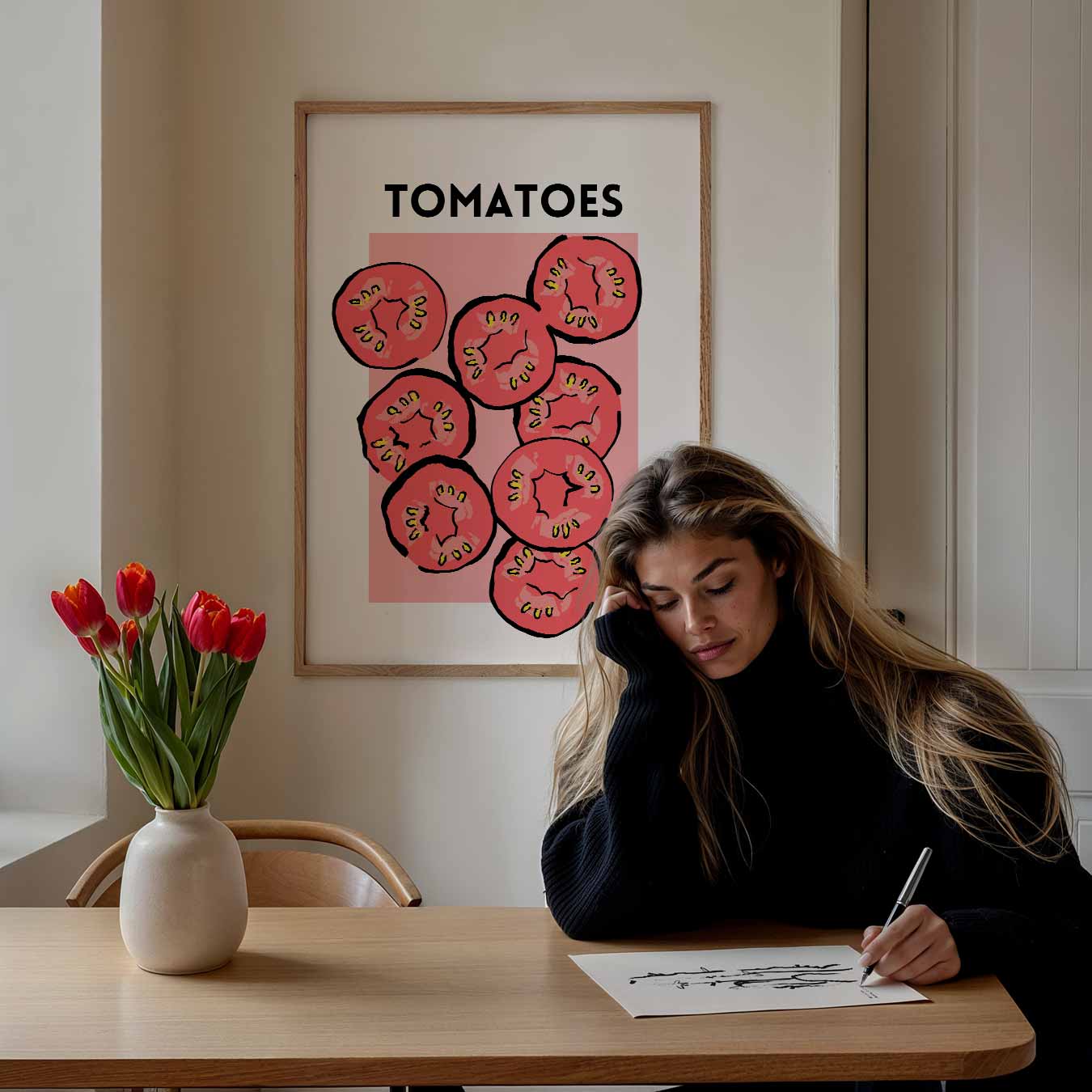 Frisse Tomaten Kunstposter