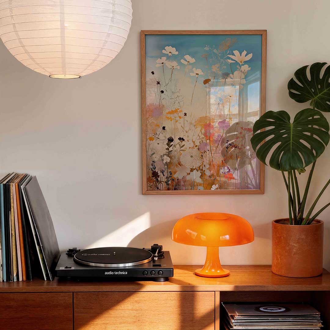 Bloemen in zachte tinten Poster