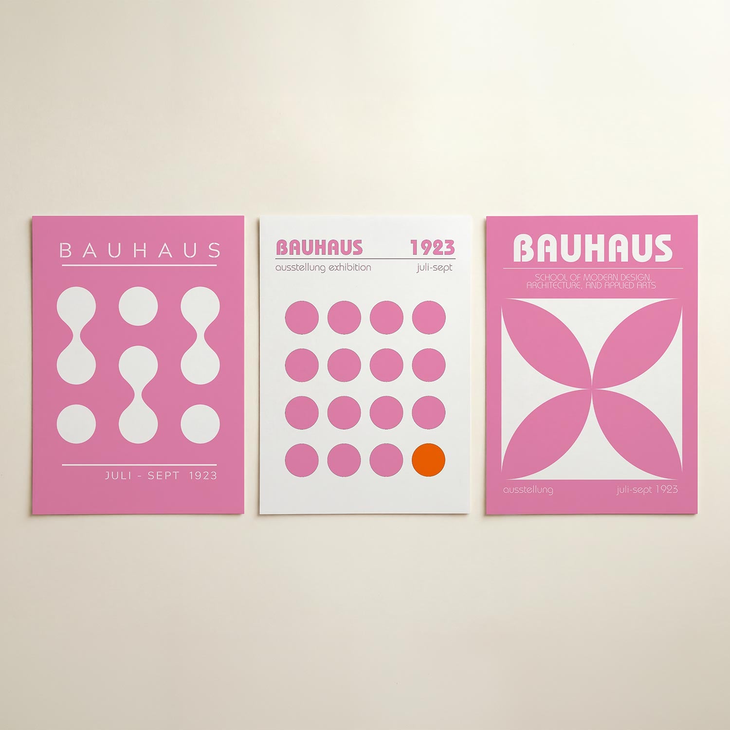 Vormen en vlakken Posterset