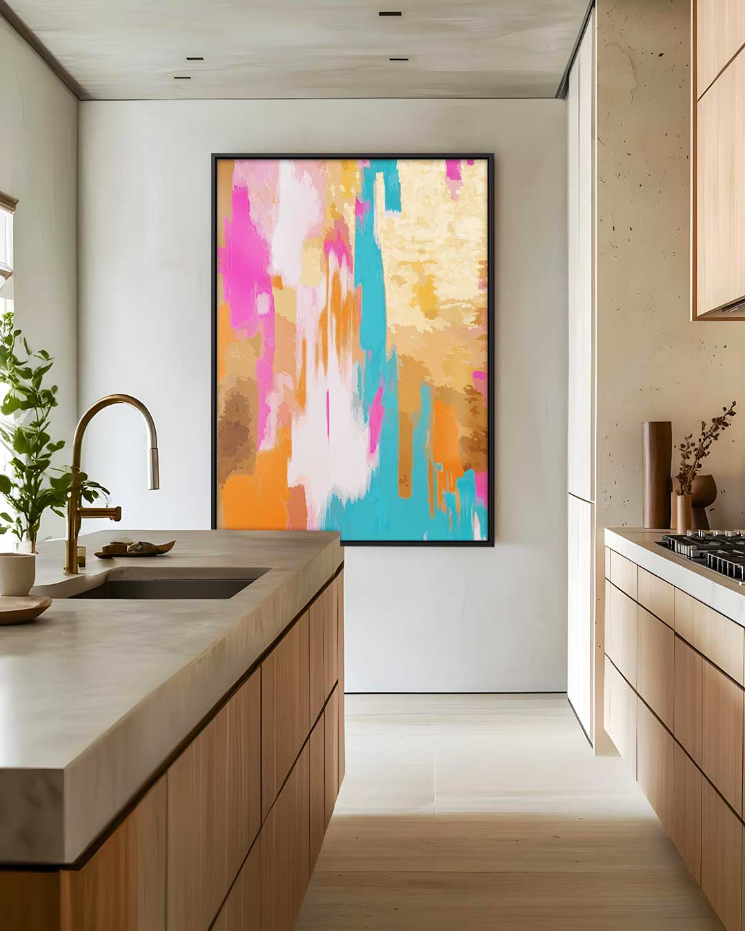 Kleurrijke Dromen Kunstwerk-canvas-dibond-plexiglas-wanddecoratie-WallArtistic