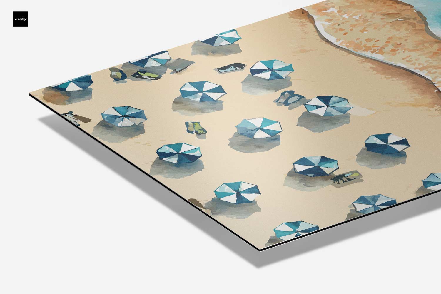 Strandparadijs van Boven Kunstwerk-canvas-dibond-plexiglas-wanddecoratie-WallArtistic