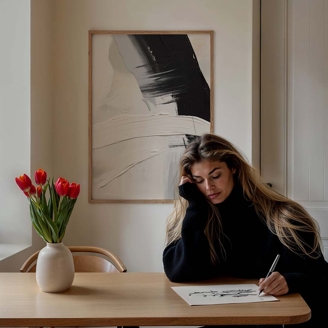 Elegante Abstracte Kunstposter-WallArtistic