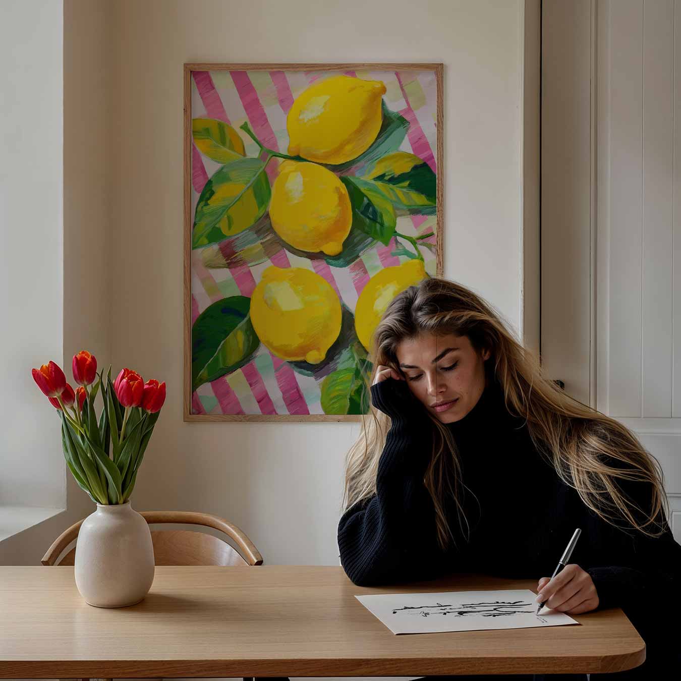 Zomerse Citrus Verrukking Poster-WallArtistic