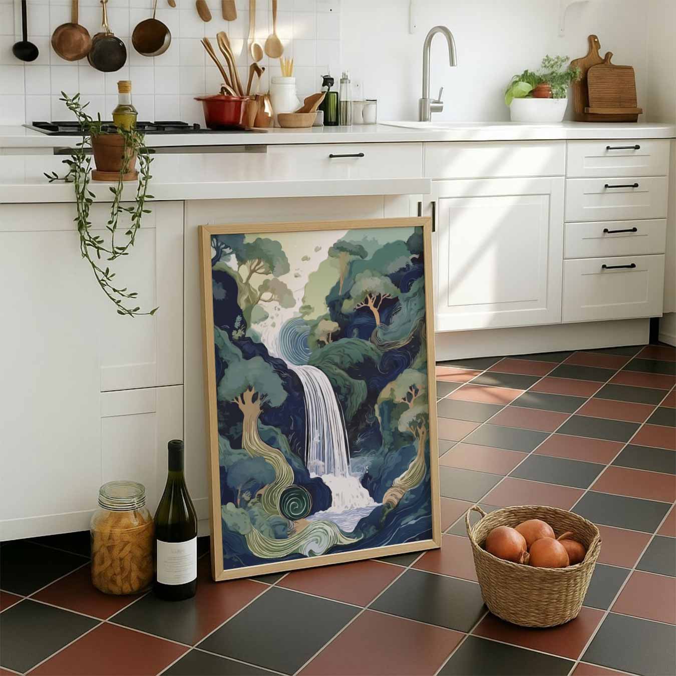 Dromerige Waterval Wanddecoratie Poster
