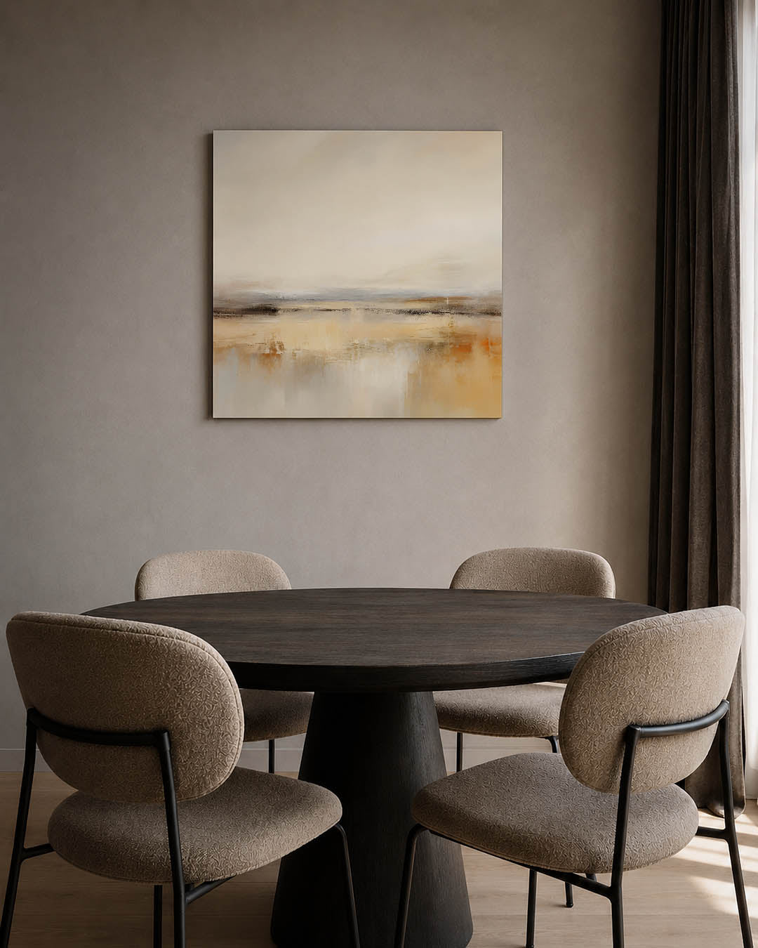 Zachte horizon Kunstwerk