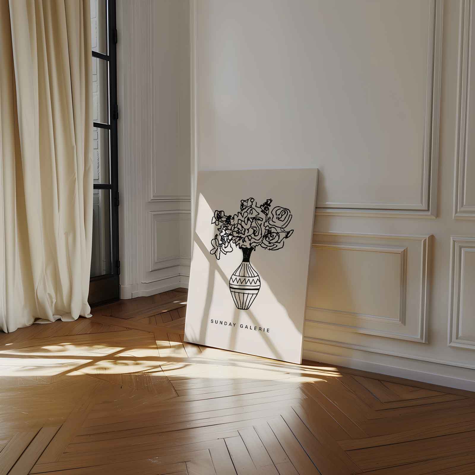 Vrolijke Bloemenvazen Kunstwerk-canvas-dibond-plexiglas-wanddecoratie-WallArtistic