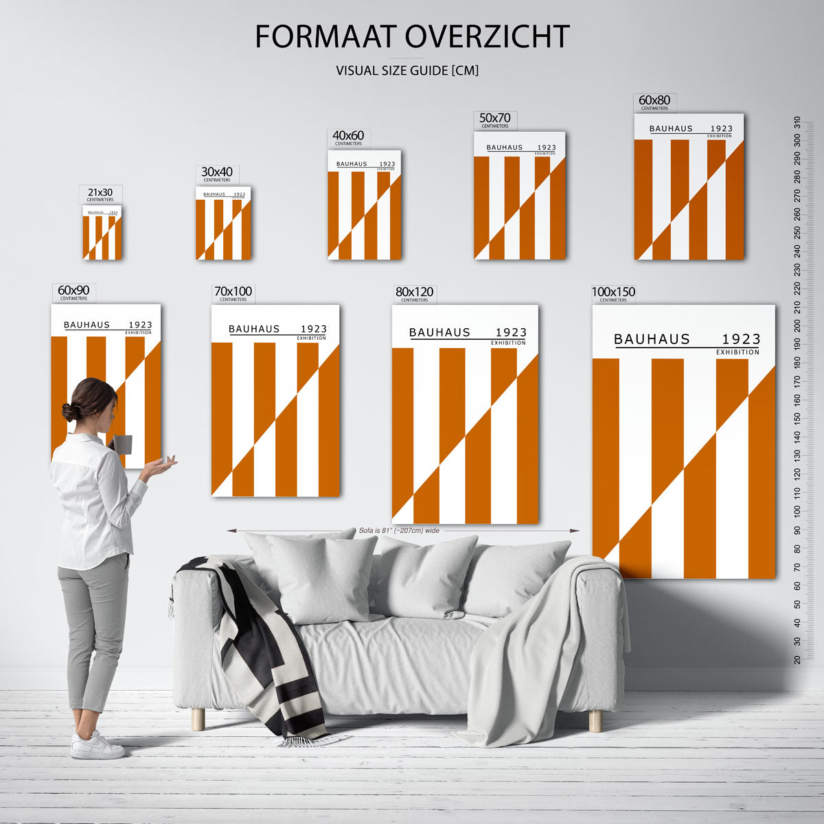 Lijnen en vlakken Poster