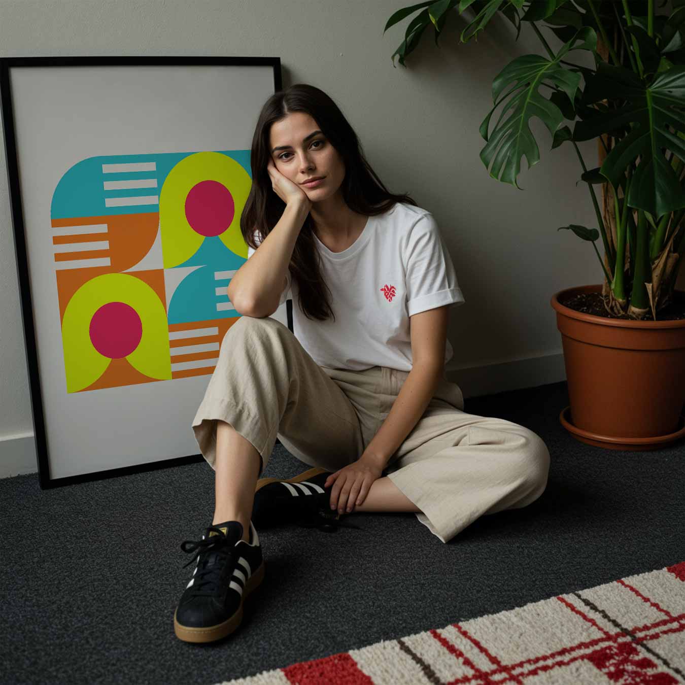 Kleurrijke Retro Vibes Poster-WallArtistic