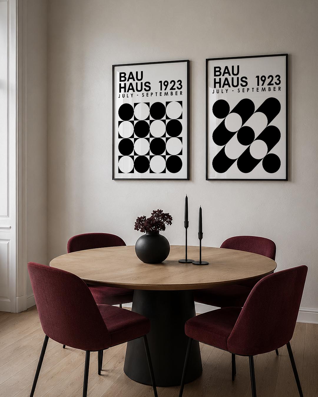 Cirkelritme en tekst Posterset