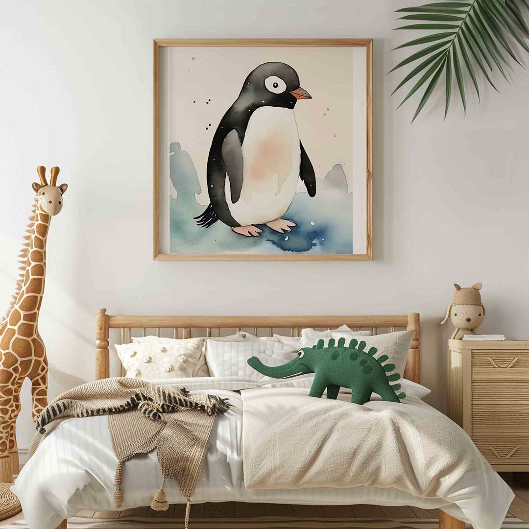 Pinguïn op ijs Poster
